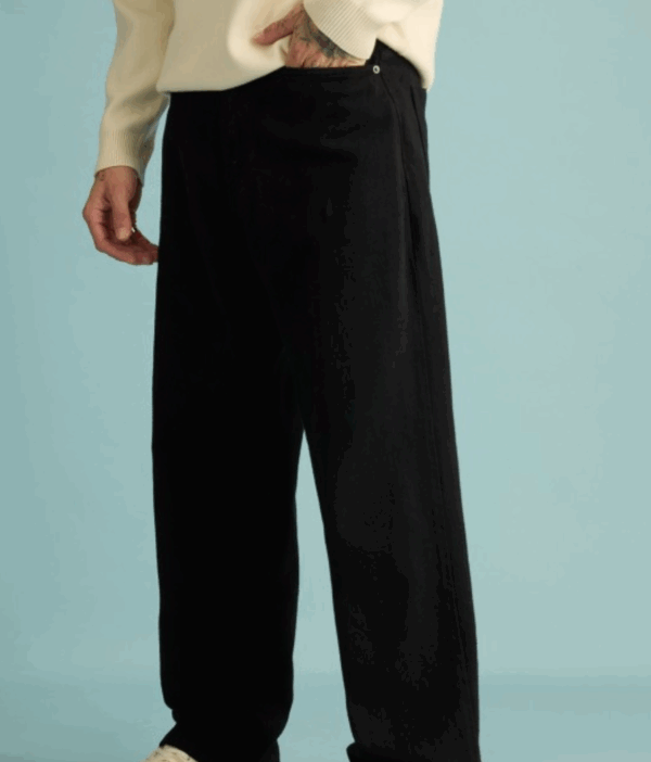 Men Relaxed Fit Straight High-Rise Pure Cotton Jeans - Image 2
